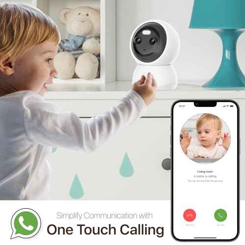 Dual Lens 2.4/5GHz WiFi Security Camera, 360¡Æ PTZ 2K Indoor Nanny Cams with Phone App, 2-Way Audio, Motion Tracking, Night Vision, for Pet/Dog/Baby Monitor/Elder/Home Security, Local Storage