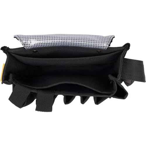 ROBOCUP AC Belt Organizer Pouch with Silent Main Storage Pocket, Two Nylon Buckles, Hook&Loop Patch Area, Metal D-Ring, Multiple Tool Slots, Designed for Professionals Working in Film, TV and Photo