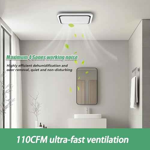 S97015157 Motor Replacement Compatible with Broan NuTone Bathroom Exhaust Fan with 8"¡¿ 8-1/4" Housing, Fit for 676-D/2676F-A, 680-A, 674, 684NT-A, 684-D/2684F-A, 672SP Fans (110 CFM/ 4 Sones)
