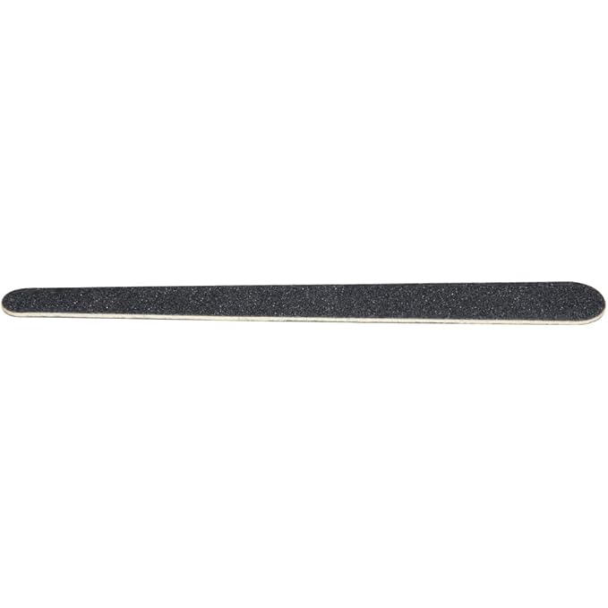 ForPro Professional Collection O-Files Wood Boards, Black, 100/180 Grit, Manicure & Pedicure Nail Files, 6” L x .75“ W, 100-Count