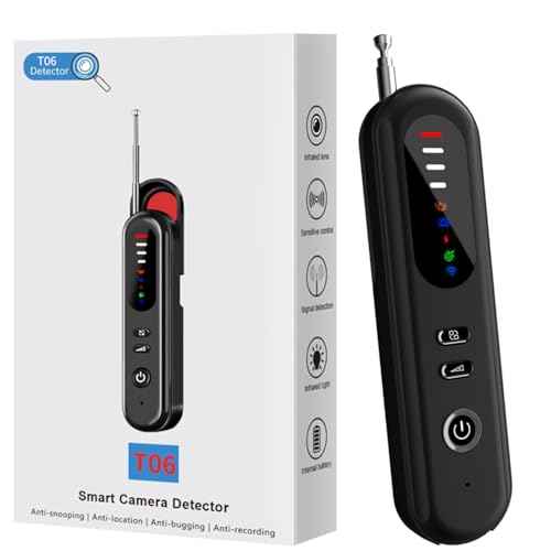 2025 6-in-1 Hidden Camera Detectors, Advanced Camera Detector, GPS Tracker Detector, 6 Mode Hidden Bug and Camera Detector for Travel, Car, Bathroom,Office, Hotel
