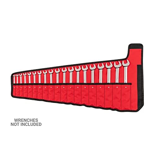 TEKTON 19-Tool Combination Wrench Pouch (6-24 mm) | OTP21203 | Made in USA