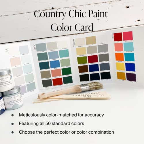 Country Chic Paint Color Card - 50 Furniture Paint Color Swatches