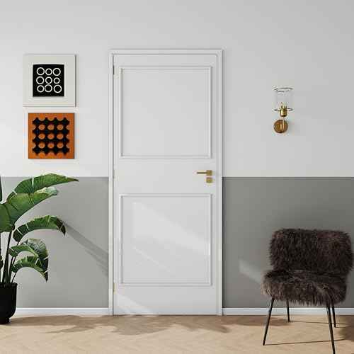 3 Set Accent Wall Molding Kit Premade Wainscoting Panels Wall Molding Peel and Stick Panel White Pre Cut Trim for Walls Picture Frame Molding for Home Decoration(31.5x31.5 Inch)