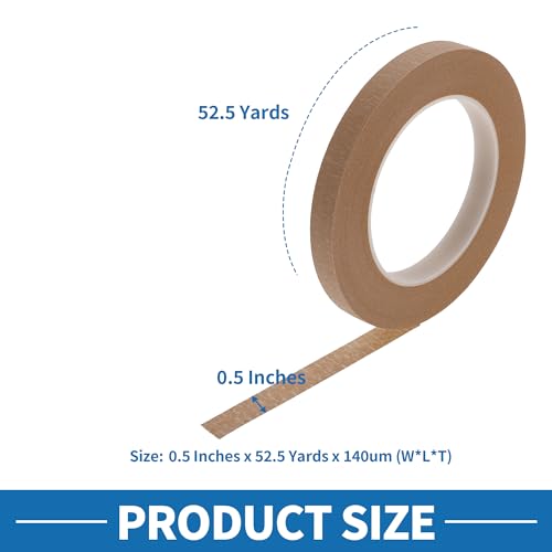 Painters Tape Easy Removal 0.5 Inches x 52.5 Yards Masking Master Tape Brown