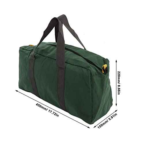 Hilitand Canvas Tool Bag, Large Capacity, Wide Mouth, Portable, 20 Inch