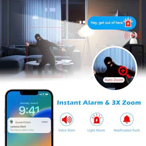 3MP Indoor Security Camera, 5G WiFi 360¡Æ Pan/Tilt Home Cameras for Baby Monitor/Pet/Elder/Kids/Bedroom, Auto-Focus and Zoom,Motion Tracking,2-Way Audio,Siren,3 Night Vision,Cloud&SD Card