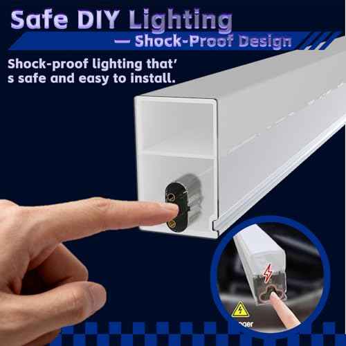 Hexagon Lights Garage LED System 5 Grid, 168W 20160LM Super Bright Hexagon Garage Lights for Workshop, Car Detailing, Basement, Warehouse, Gym ? Easy Install Honeycomb Design