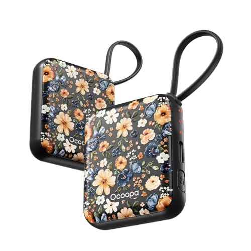 Ocoopa Hand Warmers Rechargeable UT5 Nano ? Slim Electric Pocket Heater, Smart Temp Control, 14Hrs Battery, UL Safety, Artists in Bloom Design, Practical Gifts for Women, Christmas, Outdoor, Office