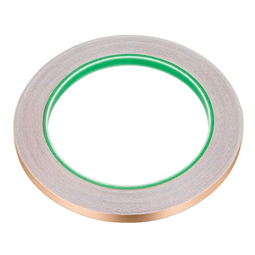 4 Pieces Copper Foil Tape (1/4 inch X 22 Yards Each) with Double-Sided Conductive Adhesive, Copper Foil Tape with Conductive Adhesive for Paper Circuits, Electrical Repairs, Grounding