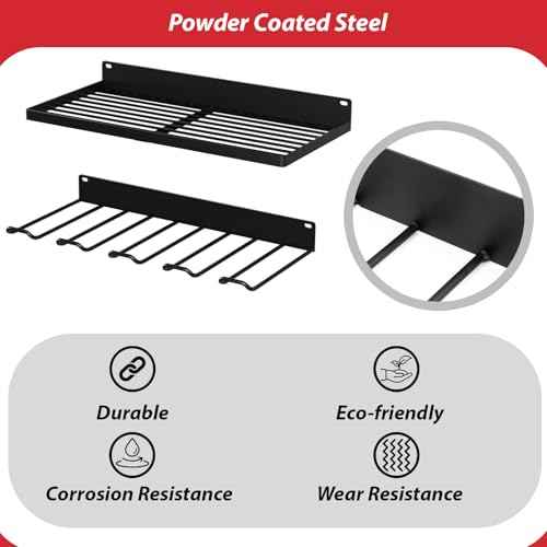 Power Tool Organizer With Charging Station, Wall Mount Drill Holder, Screwdriver and Battery Organizer, Heavy Duty Rack for Garage, Workshop, Tool Room, Workbench