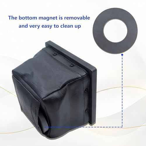 Dirt Bag Electrical drilling catcher bag£¬Magnetic Drill Shavings Catcher Black Lining Is Washable Without Metal Shavings Residue