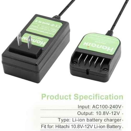 3.5Ah Battery and Charger for Hitachi 10.8V-12V BCL1015 Battery BCL1015 BCL1015S 331065 329369 329370 329371 329389