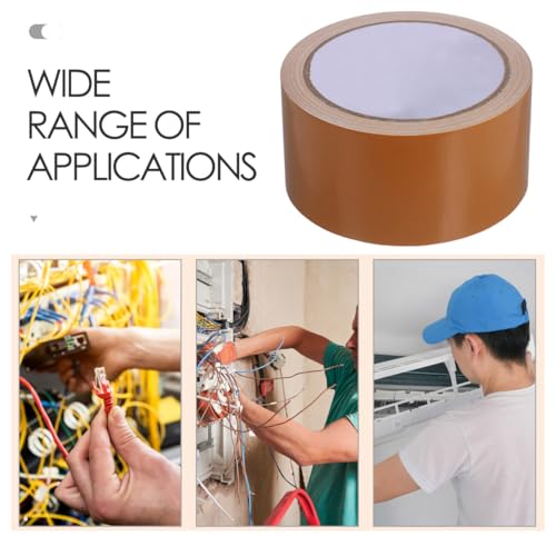 SUPVOX Single Sided Carpet Tape Waterproof Electrical Adhesive Duct Tape Floor Rug Tape Brown