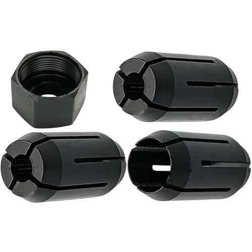 389243-00 389244-00 Cut-Out Tool Collet Kit replace For DeWalt DC550 DC551 DW660 Ryobi Collet 1/4 Inch - 690045003 P600 P530 SS50K P531 P601 Palm Router Parts (4 Pck)