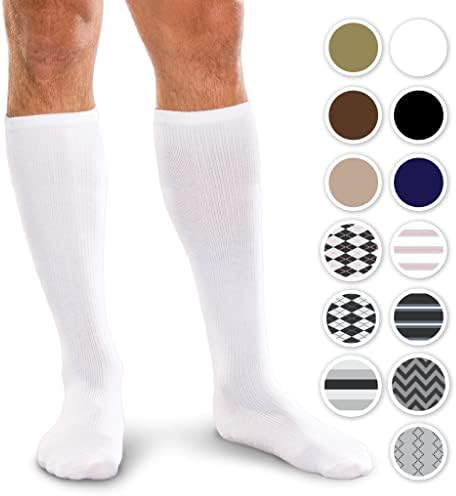 Core-Spun 20-30mmHg Moderate Graduated Compression Support Knee High Socks