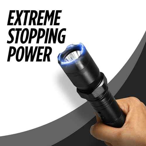 Guard Dog Security Diablo 2 Tactical Stun Gun For Self Defense with LED Flashlight for Men, Women, Police Strength Power, Concealed Technology, Rechargeable Battery, Free Holster, Car Charger Included