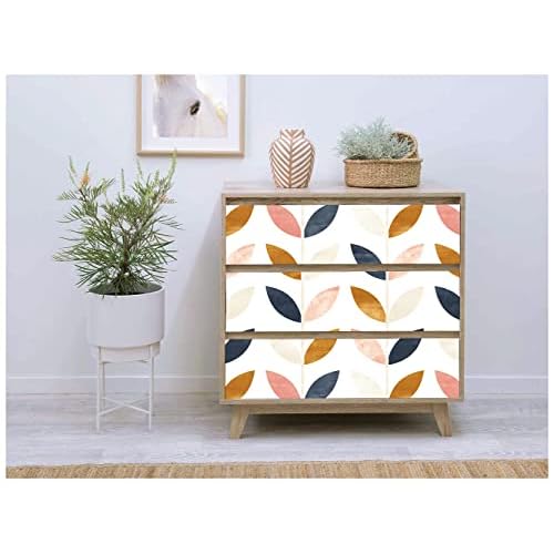 HAOKHOME Peel and Stick Wallpaper Boho Removable White/Tan/Navy Vinyl Self Adhesive Nursery Wallpaper for Girls Bedroom Decor 17.7in x 118in