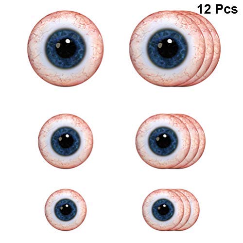 Wall Stickers Murals, Halloween Sticker with Eyeballl Wall Paste Anti-Slip Wall Sticker Decorative Wall Decals 12pcs