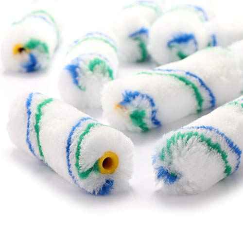 Paint Roller Tray Set, 4 inch Paint Roller, Paint Tray,Roller Frame, Small Paint Roller, House Painting Supplies, Paint Roller Covers,Roller Naps (12 Piece)