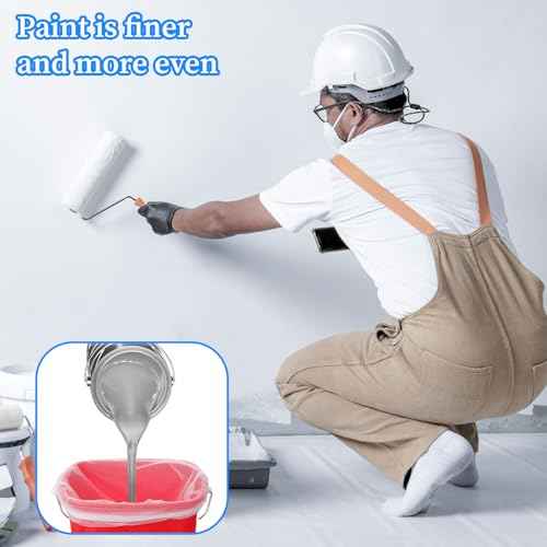 10 PCS Paint Strainer 1 Gallon, Paint Strainer Bags Regular Fine Mesh Elastic Top Bag Strainers for Paints Sprayers (White)