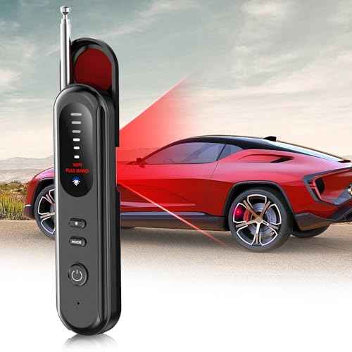 Hidden Camera Detector for Travel, RF Bug Detector & Camera Scanner Detectors for Bugged Cameras, GPS Trackers? Hotel/Public Restroom/Car, Bug Detectors and Spy Cameras Finder for Women and Men, Black