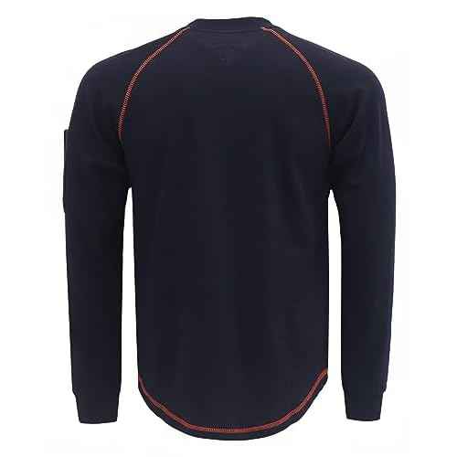 VATRENUS FR Shirts Henley 5.5oz 100% Cotton Flame Resistant Long Sleeve T-Shirts