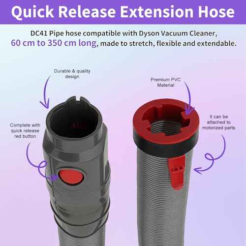 DC41 Replacement Hose and Filter Kit Compatible with Dyson DC41, DC65, DC66, UP13, UP20, Ball, Ball 2 Vacuums, Replace Parts # 920769-01 & 920640-01