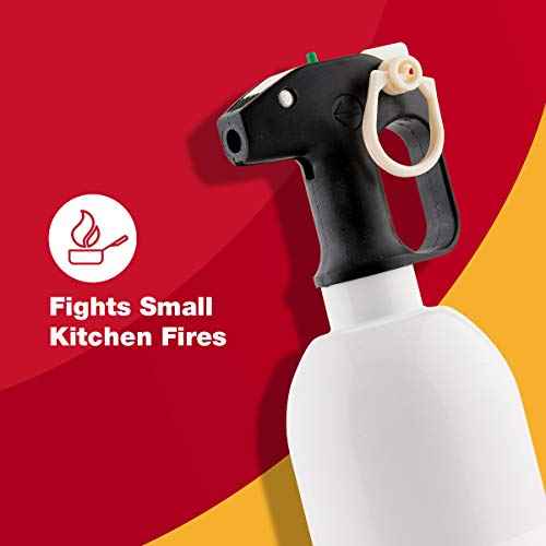 FIRST ALERT KITCHEN5 Fire Extinguisher, KFE2S5, UL RATED 5-B:C, White, 1-Pack