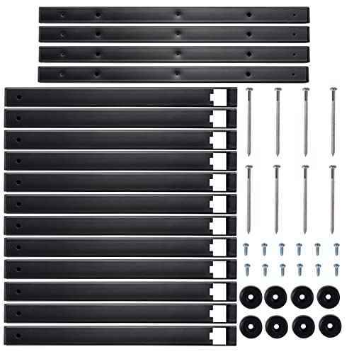 CLEAR STYLE Lumber Storage Rack and Wood Organizer Heavy Duty Metal Rack with 3-Level Wall Mount Levels up to 360LBS Perfect for Garage Storage 2 Pack