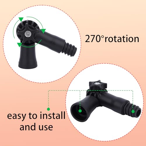 2pcs Universal Joint Angle Adapter, Rotatable Brush Extender Spray Can Extension Doca Pole Connector Attachments Versatile for Window Light Bulb Gutter Cleaning Tool Paint Roller Accessories