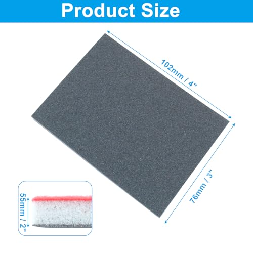 20Pcs 600 Grit Sanding Sponge, 4" x 3" Soft and Cozy Sponge Wet Dry Sandpaper, Ultra Fine Grit Sanding Sponge for Smooth Finishing