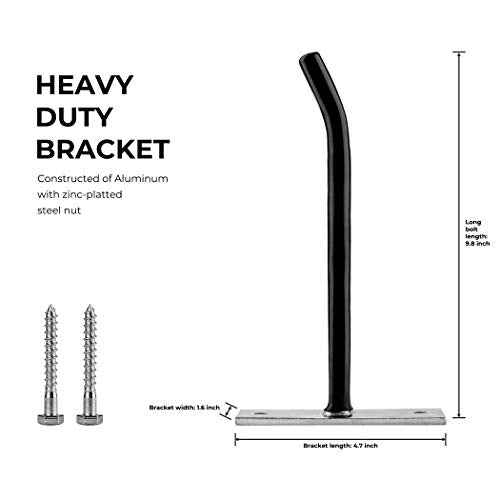 CARTMAN Heavy Duty Steel Garage Wall Mount Tire Wheel Storage Rack, Pack of 4