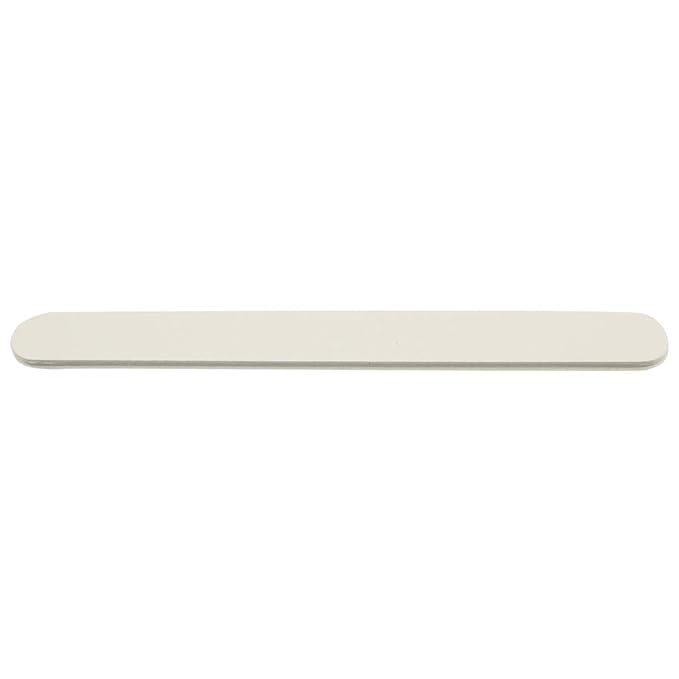 ForPro Professional Collection Nail Foam Boards, White, 100/180 Grit, Double-Sided Manicure and Pedicure Nail Files, 7” L x .75” W, 50-Count