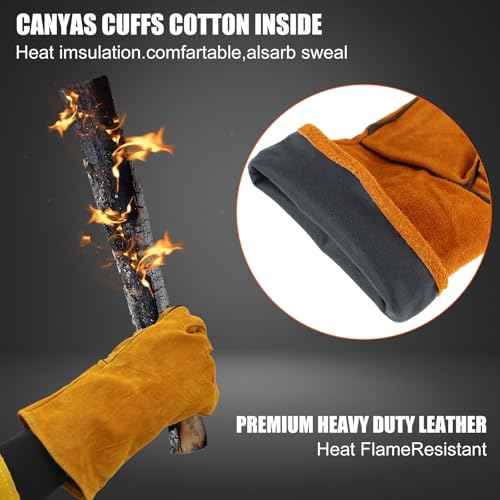 Leather Welding Apron Gloves Heat/fire Resistant Forge Welding Leather Jacket Apron Coat for Men Women