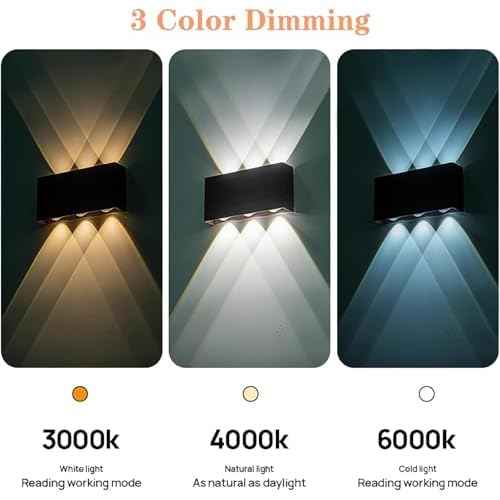 Shelprojsu LED Cordless Wall Sconce Set of 2, 5200mAh Rechargeable Battery Operated Wall Lamp with Remote Control, 3 Colors and Dimmable Magnetic Wireless Wall Light (White, 2 PCS)