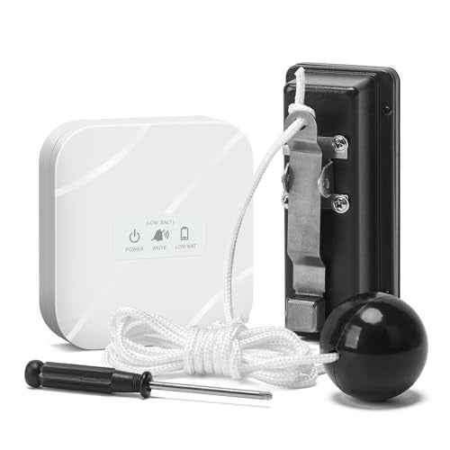 Wireless Salt Level Detector for Water Softener, Real-Time Monitoring, Adjustable Height, Dual Light & 100dB Alarm, Easy Installation, for Salt Tank, and Household Appliances
