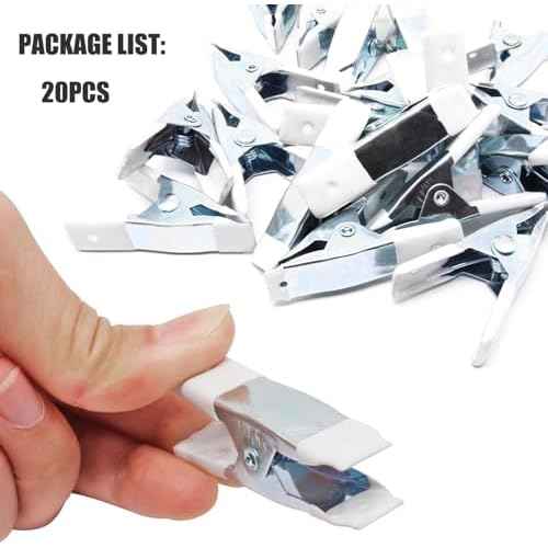 2 Inch Spring Clamps, Heavy Duty Metal Strong Clips Clamps (20pcs, White)