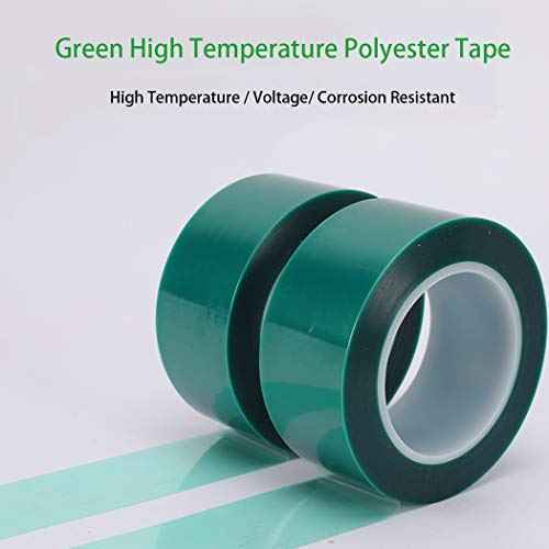 APT Polyester Tape with Silicone Adhesive, High Temperature, 3.5 Mil Thickness, Powder Coating, E-Coating (1, 0.5" x 72 Yds)
