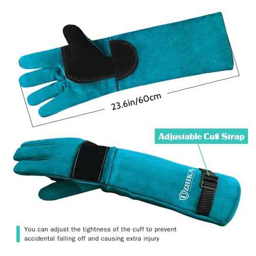 Animal Handling Glove Anti Scratch Protective Gloves Bite Resistant Gloves for Dogs Cat Bird Snake Lizard Wild Animals