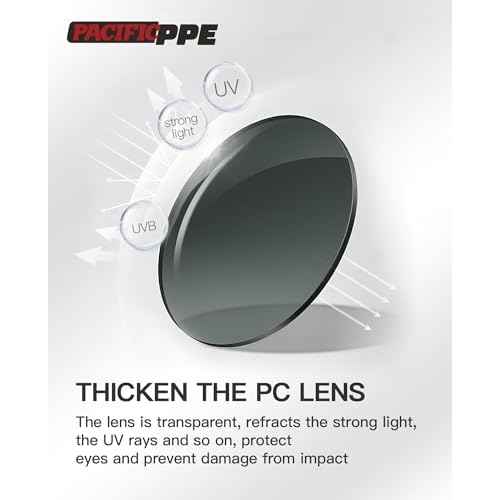 PACIFIC PPE Welding Glasses, ANSI Z87 Work Safety Glasses with Wraparound Lenses, IR Shade 5 Sunglasses for Men and Women, UV Protection