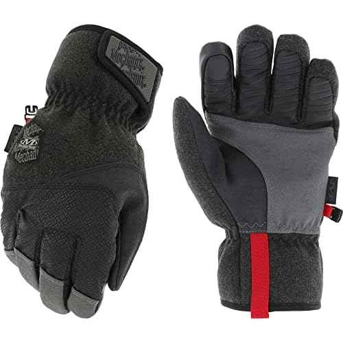 Mechanix Wear: ColdWork WindShell Winter Work Gloves, Wind Resistant, Equipped with PrimaLoft Insulation, Touch Capable Winter Gloves, For Moderate Cold Weather (Black, Large)