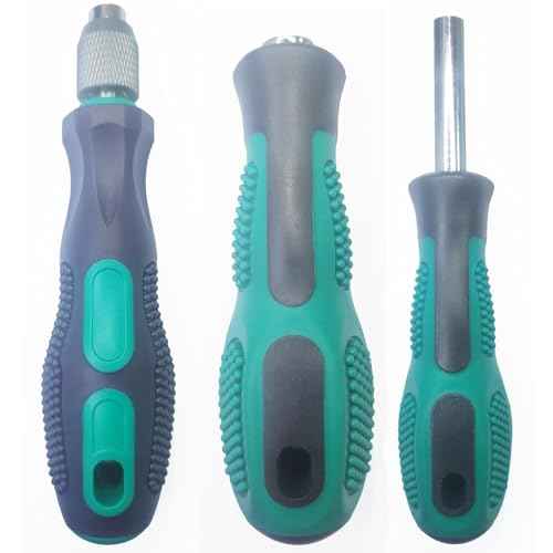 3-Piece 1/4 Hex Screwdriver Bit Holder Handle Set with Quick Change, Magnetic, and Direct Insertion Handles