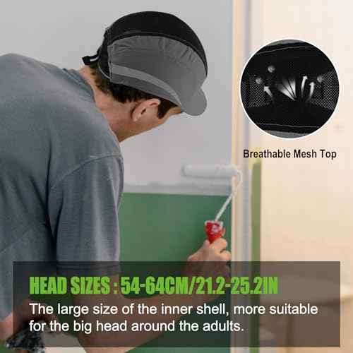 GREEN DEVIL Safety Bump Cap Super Lightweight Breathable Baseball Cap Style Head Protection Hard Hat for Men Women