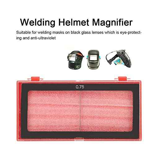 5pcs Glass Magnifying Welding Lens, 1.0/1.75/2.0/2.5/3.0 Diopter Cheater Lens for Welding Helmet, Not Easily Scratched Perfect for Magnifying Welds