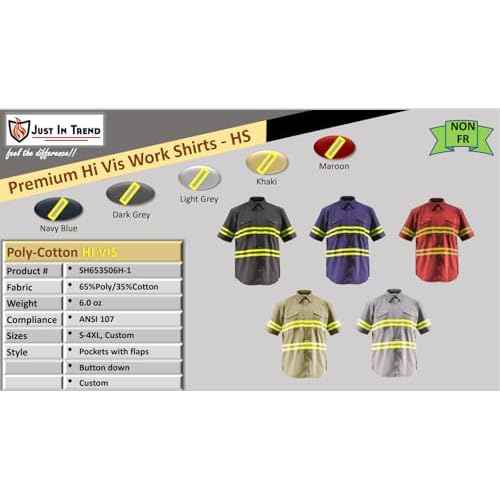 Premium High Visibility Safety Shirt - Half Sleeve