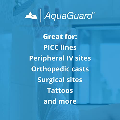 TIDI AquaGuard Glove – Shower Protection Glove with Water-Seal Band – Arm Cast Cover – 75 Gloves and 25 Water-Seal Bands Total (3 Gloves per Package x 25 Packages) – Home Medical Supplies (50016-RBX)