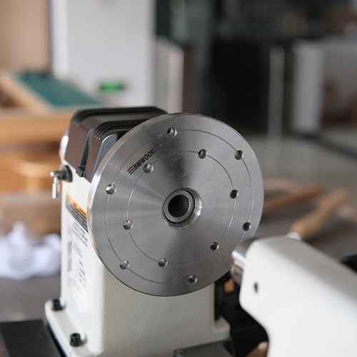 6" Face Plate with 1¡±X8TPI Thread, with Two Nylon Washers for Woodturning lathe,12 Mounting Holes.