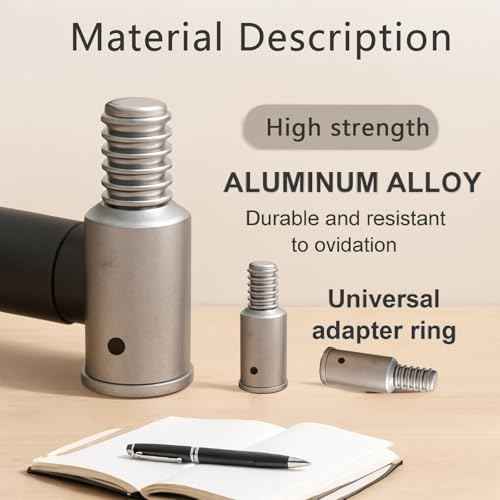 Broom Handle Threaded End Replacement for Extension Poles 1 Inch and 3/4 Inch Threaded Tips for Repairing and Connecting Compatible with Most Standard Broom Extension Poles