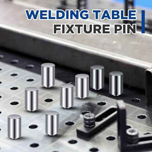 Hicarer 10 Pcs 5/8" x 1" x 1.5" Welding Table Fixture Pins Stop Alignment Square Quick Setup Fixturing Kit Welding Table Accessories